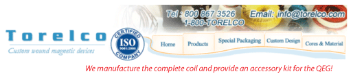 order QEG parts from Torelco